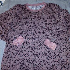 Pink Leopard Print Women's Top